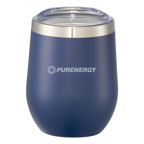 Corzo Vacuum Insulated Navy Cup 12oz-PurEnergy Engraved