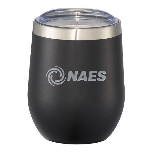 Corzo Vacuum Insulated Black Cup 12oz-NAES  Engraved