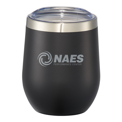 Corzo Vacuum Insulated Black Cup 12oz-NAES Performance CenterEngraved
