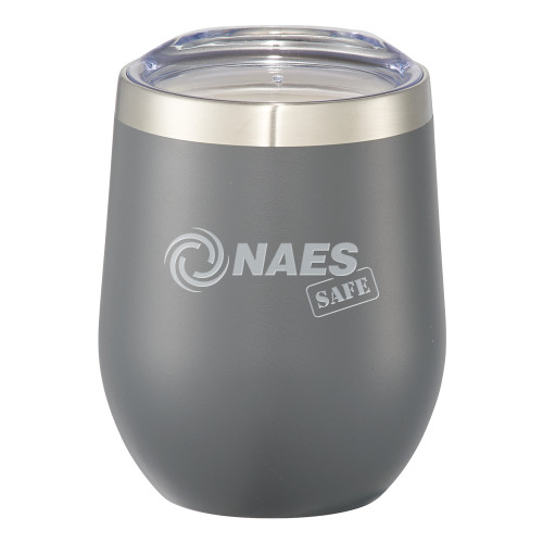 Corzo Vacuum Insulated Charcoal Cup 12oz-NAES Safe  Engraved