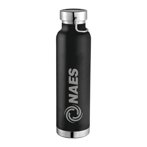 Thor Copper Vacuum Insulated Black Bottle 22oz-NAES  Engraved