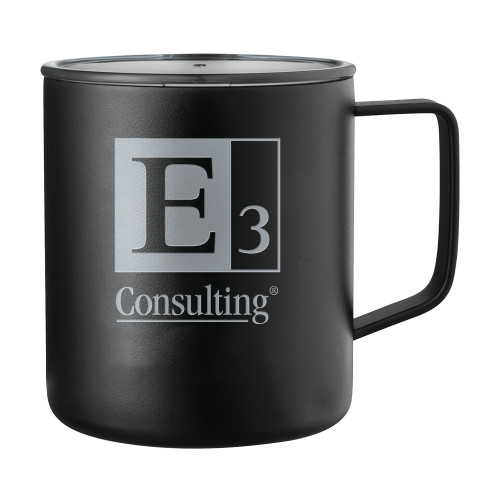 Rover Camp Vacuum Insulated Black Mug 14oz-E3 Consulting  Engraved