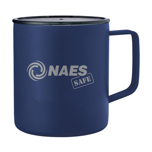 Rover Camp Vacuum Insulated Navy Mug 14oz-NAES Safe  Engraved