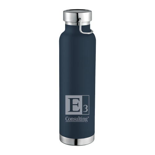Thor Copper Vacuum Insulated Navy Bottle 22oz-E3 Consulting  Engraved