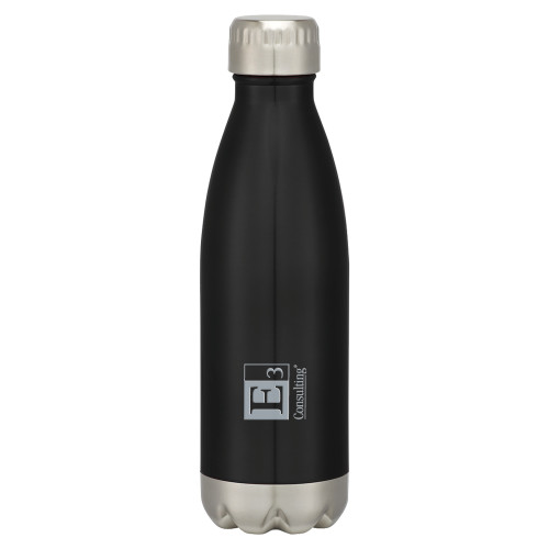 Swig Stainless Steel Black Bottle 16oz-E3 Consulting  Engraved