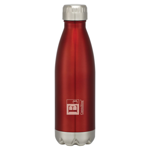Swig Stainless Steel Red Bottle 16oz-E3 Consulting  Engraved