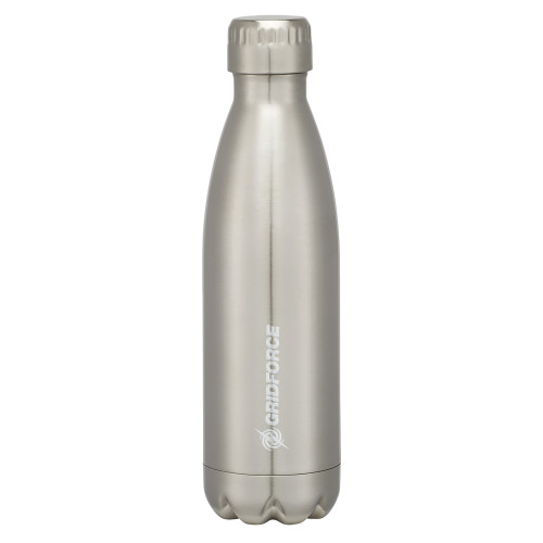 Swig Stainless Steel Silver Bottle 16oz-Gridforce Engraved