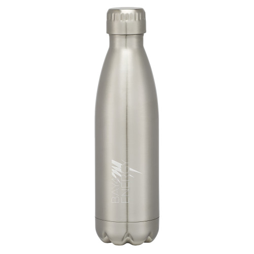 Swig Stainless Steel Silver Bottle 16oz-NAES Bay4 Energy Engraved