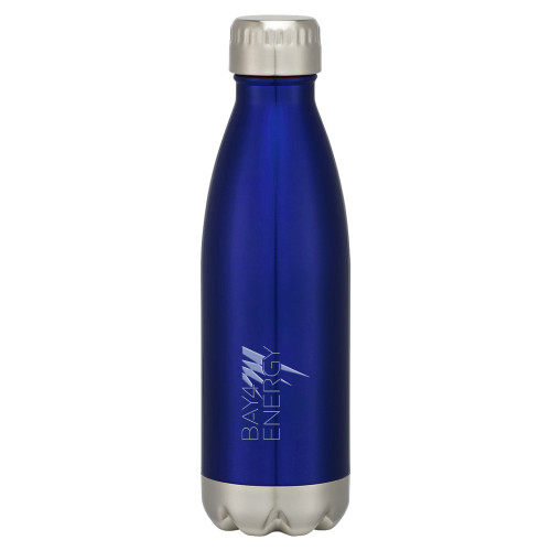 Swig Stainless Steel Blue Bottle 16oz-NAES Bay4 Energy Engraved