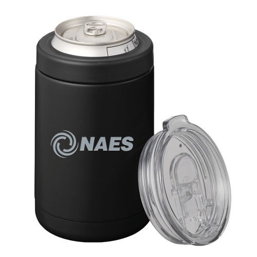 2 in 1 Black Can Cooler Tumbler 12oz-NAES  Engraved