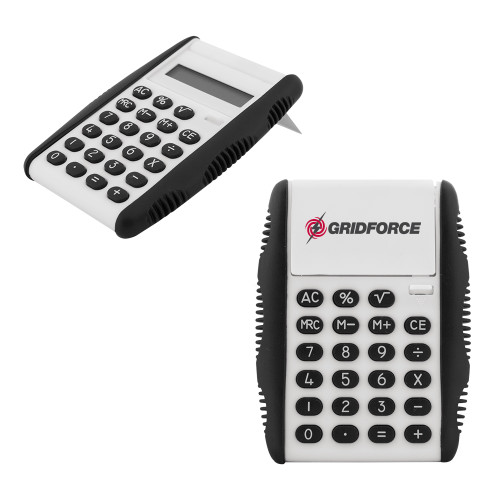 White Flip Cover Calculator-Gridforce