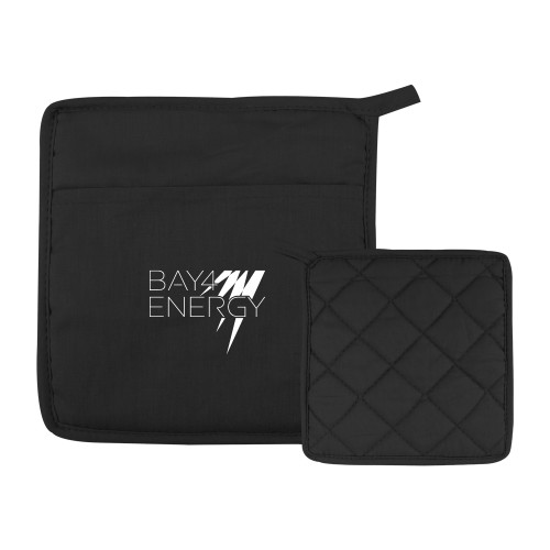 Quilted Canvas Black Pot Holder-NAES Bay4 Energy