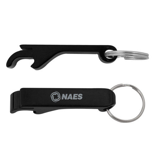 Aluminum Black Bottle Opener-NAES  Engraved
