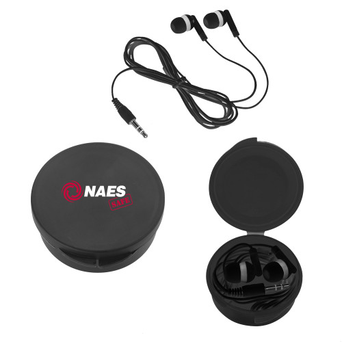 Ear Buds in Black Case-NAES Safe