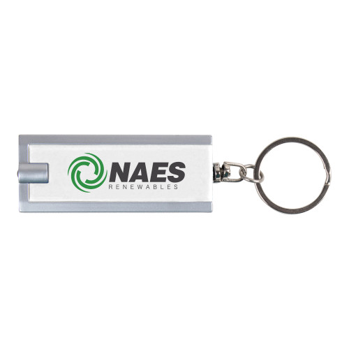 Turbo White Flashlight Key Holder-NAES Renewables