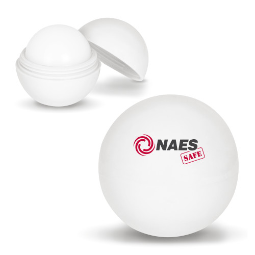 White Lip Moisturizer Ball-NAES Safe