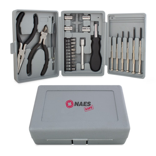 Compact 26 Piece Deluxe Tool Kit-NAES Safe