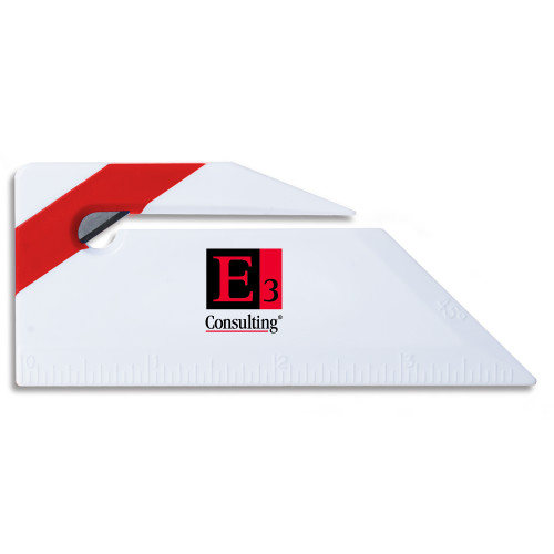 Angled Red Stripe Letter Opener-E3 Consulting