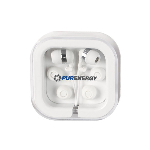Ear Buds in Clear Square Case-PurEnergy