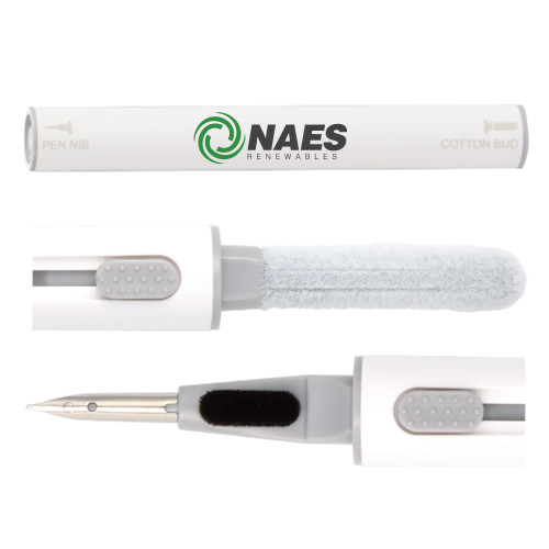 White Mini 3 in 1 Tech Cleaning Kit-NAES Renewables