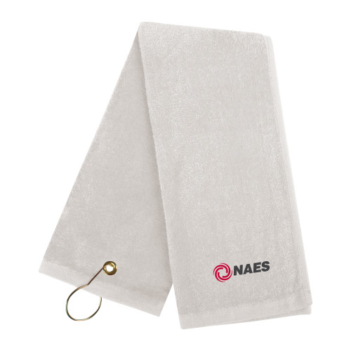 White Golf Towel-NAES