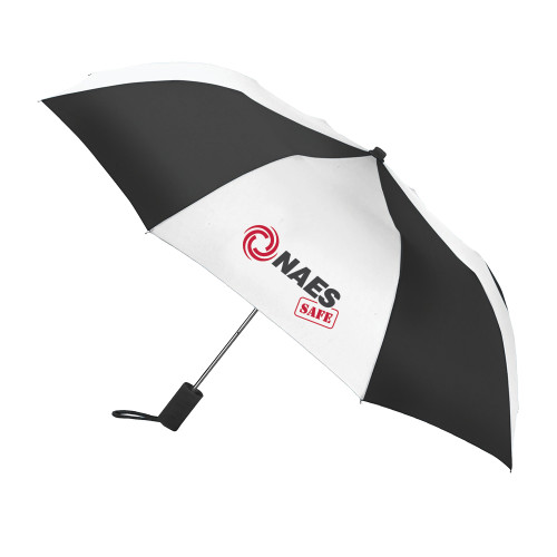 42 Inch Slim Stick Black/White Umbrella-NAES Safe