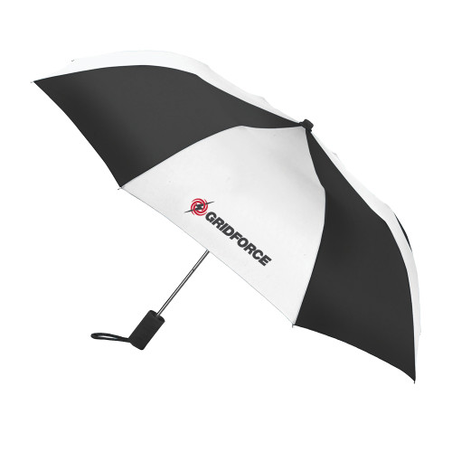 42 Inch Slim Stick Black/White Umbrella-Gridforce
