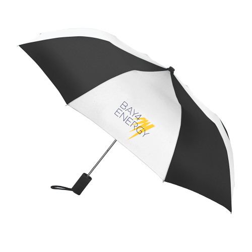 42 Inch Slim Stick Black/White Umbrella-NAES Bay4 Energy