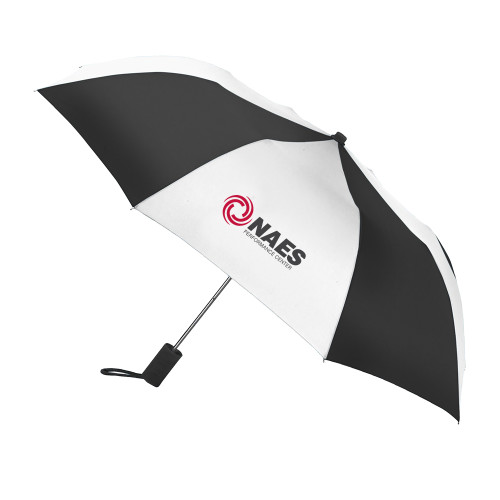 42 Inch Slim Stick Black/White Umbrella-NAES Performance Center