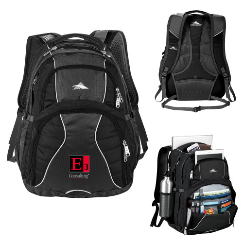 High Sierra Black Swerve Computer Backpack-E3 Consulting
