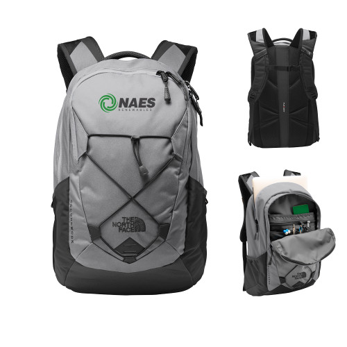 The North Face Mid Grey/Asphalt Grey Groundwork Backpack-NAES Renewables