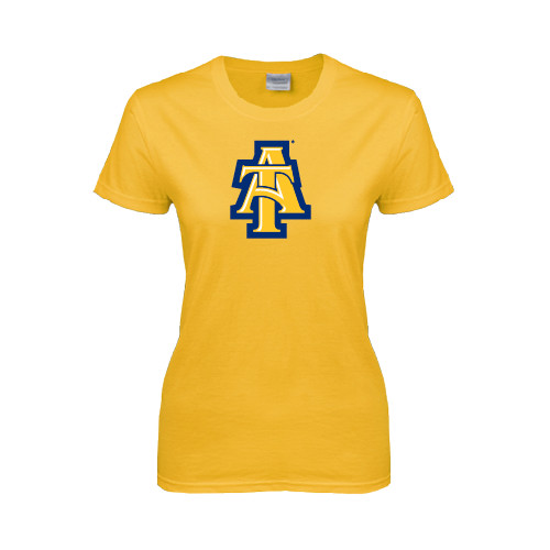 North Carolina A&T Ladies Gold T Shirt AT