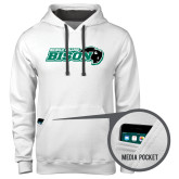 Small Nichols College Black Fleece Hoodie N