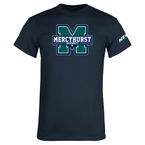Navy T Shirt-Mercyhurst University Logo