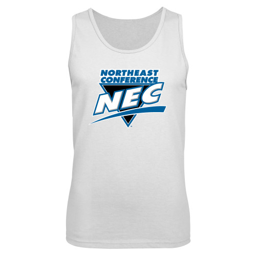 White Tank Top-Northeast Conference NEC Full Mark