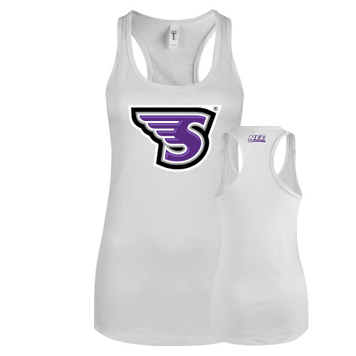 Next Level Racerback Tank White-NEC Stonehill S