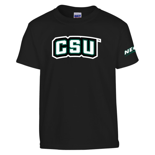 Youth Black T Shirt-CSU Wordmark