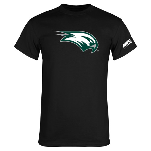Black T Shirt-Northeast Conference Wagner College Mascot Mark