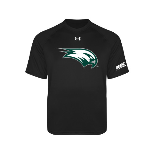 Under Armour Youth Black Tech Tee-Northeast Conference Wagner College Mascot Mark