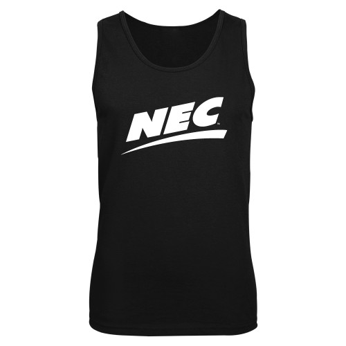 Black Tank Top-Northeast Conference NEC Flat Mark