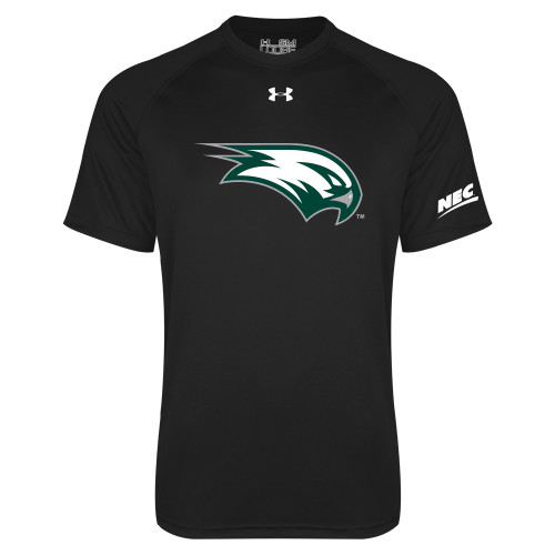 Under Armour Black Tech Tee-Northeast Conference Wagner College Mascot Mark