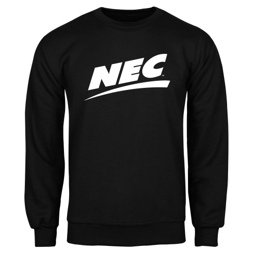 Black Fleece Crew-Northeast Conference NEC Flat Mark