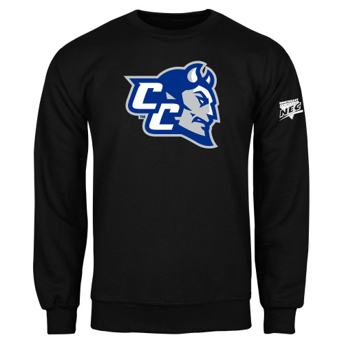 Black Fleece Crew-Northeast Conference Central Connecticut CC Mascot Mark