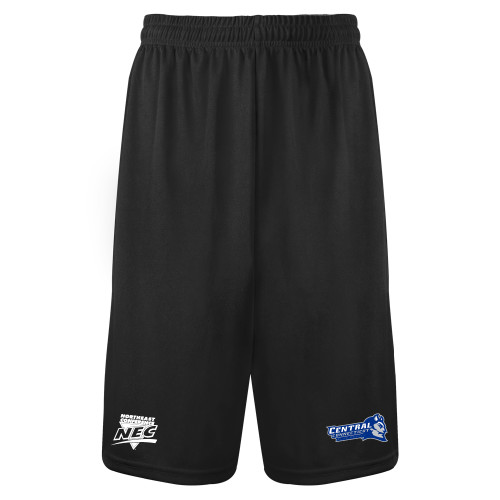 Black Performance Classic 9 Inch Short-Northeast Conference Central Connecticut NEC Full Mark