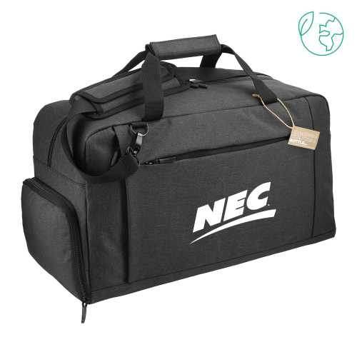 Aft Recycled PET 21 Inch Charcoal Duffel-Northeast Conference NEC Flat Mark
