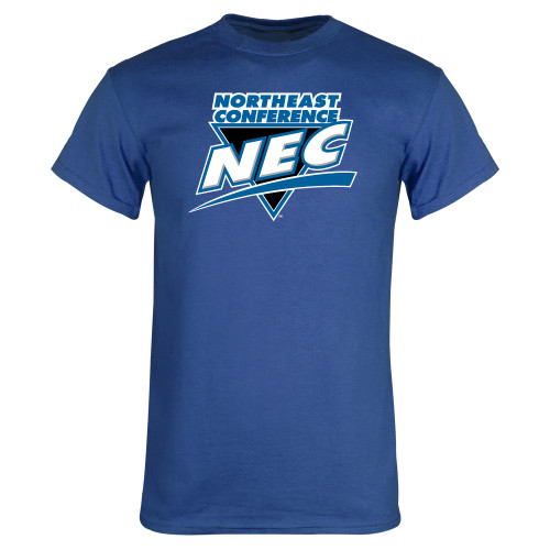 Royal T Shirt-Northeast Conference NEC Full Mark