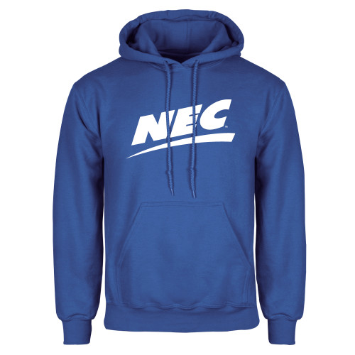 Royal Fleece Hoodie-Northeast Conference NEC Flat Mark