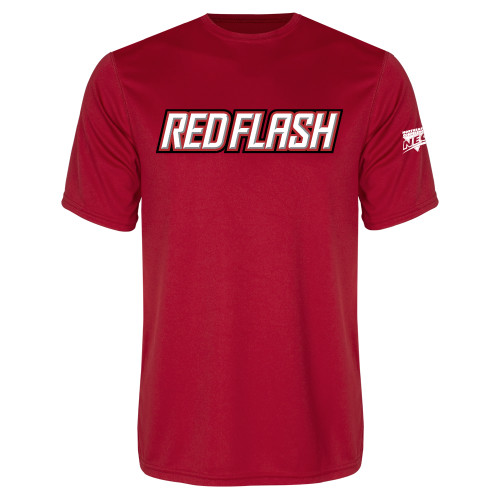 Red Performance Tee-Northeast Conference Saint Francis University Red Flash Wordmark