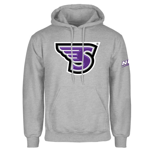 Grey Fleece Hoodie-NEC Stonehill S