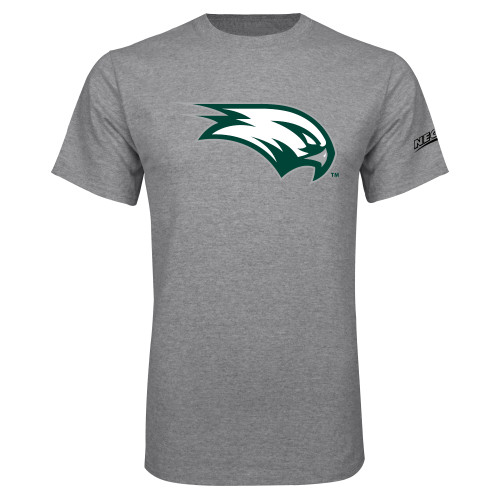 Grey T Shirt-Northeast Conference Wagner College Mascot Mark